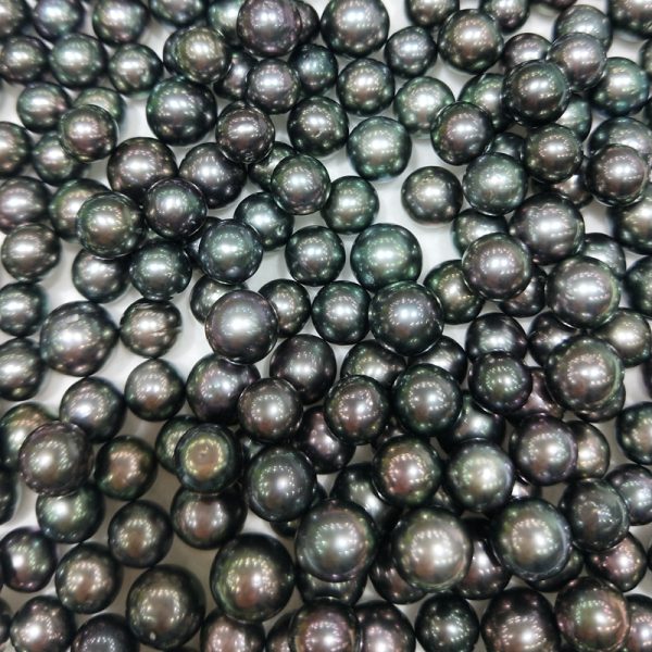 wholesale 9mm black round southsea seawater cultured tahitian pearl loose beads - Image 2
