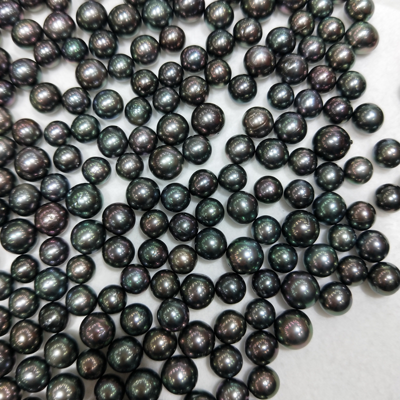 wholesale 9mm black round southsea seawater cultured tahitian pearl ...