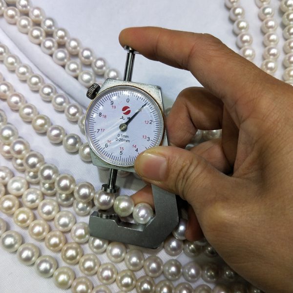 large size 9-11mm graduated White Round edison freshwater nucleated cultured Pearl strands 16 inch for fine jewelry collection - Image 3