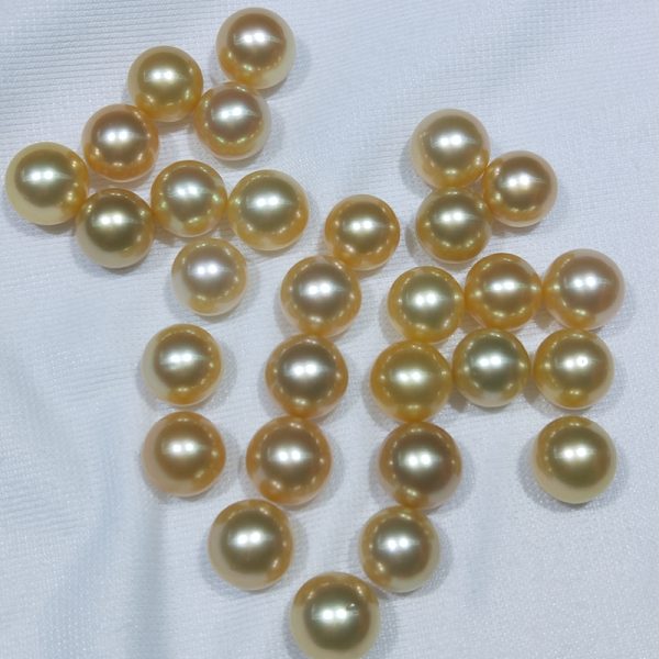 fine quality 10mm south sea golden loose pearl beads for wholesale - Image 3