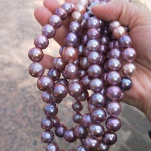 large multicolor pearl strands