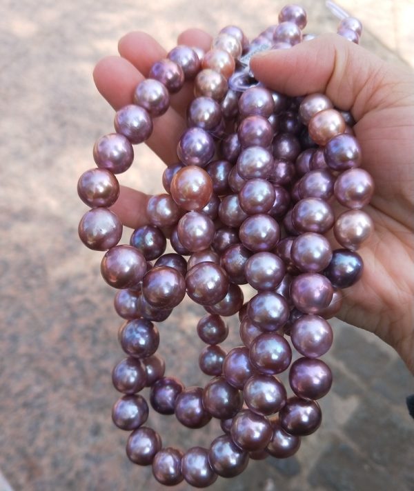 large multicolor pearl strands