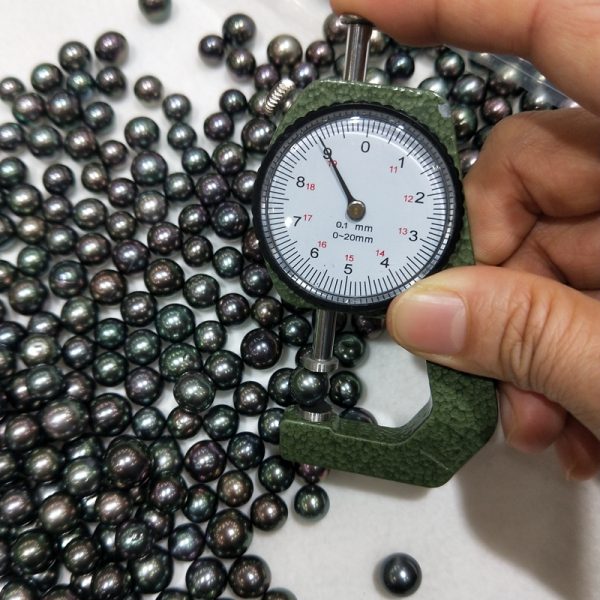 wholesale 9mm black round southsea seawater cultured tahitian pearl loose beads - Image 4