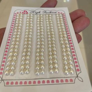button shaped pearls