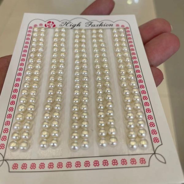 button shaped pearls