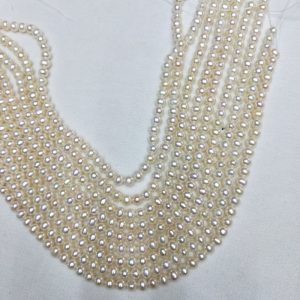small white pearl strands