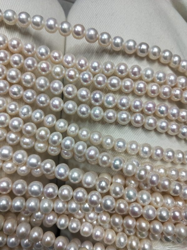 9mm Classic round pearl necklace strands for customized jewelry designs - Image 2