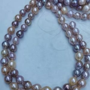 multicolor baroque freshwater pearl necklace