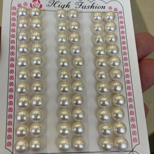 8mm button cultured pearls