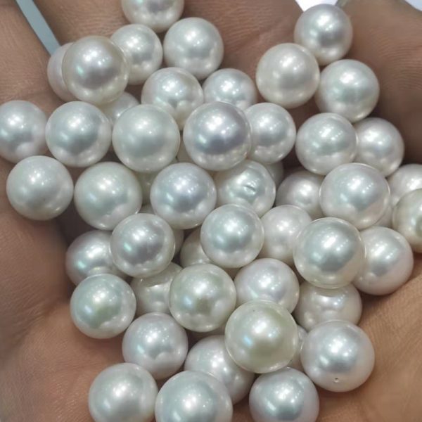 freshwater round cultured loose pearl beads 9-10mm
