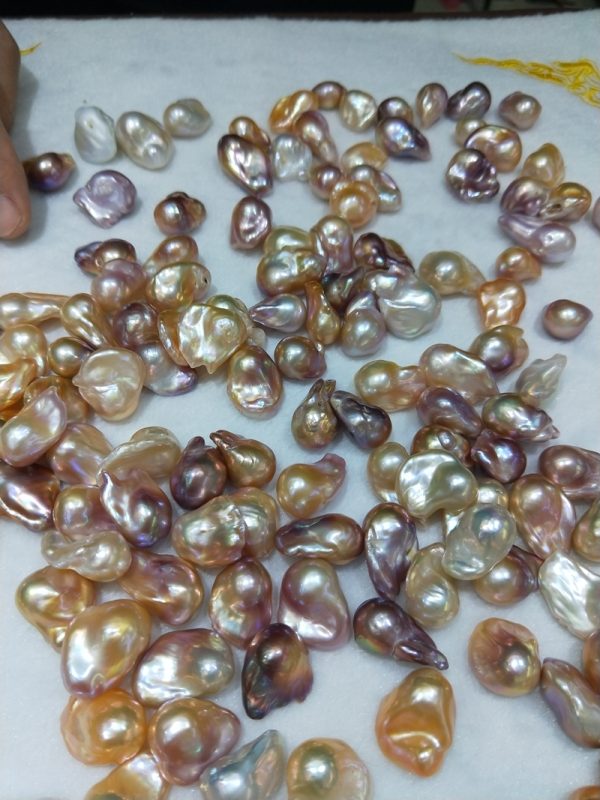 loose baroque pearls multicolor