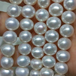 cultured white pearl strands