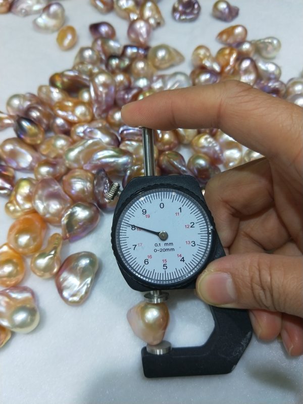 High Luster Natural pink/purple Freshwater large Baroque Flameball Fireball Loose Pearls for wholesale - Image 3