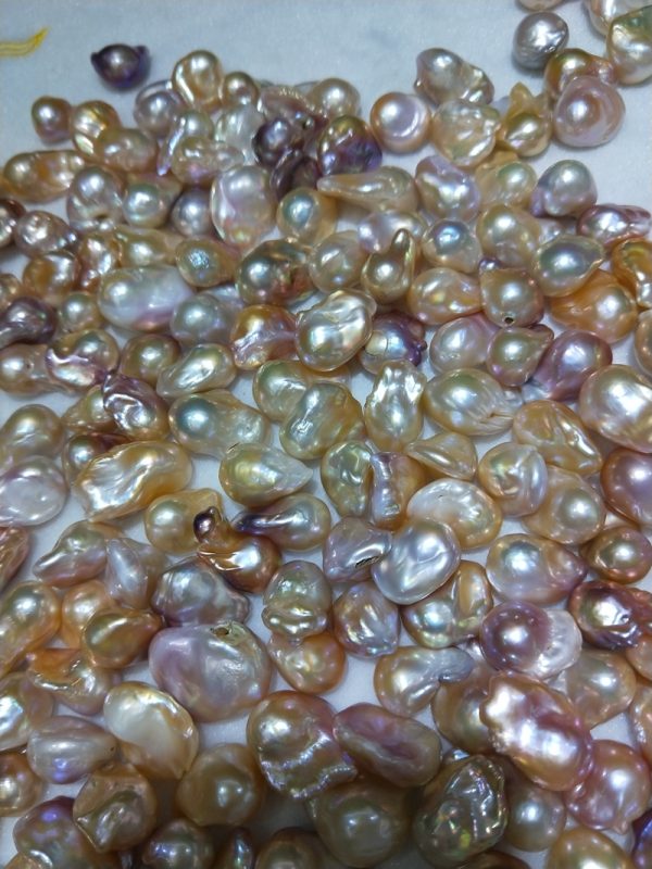 cultured freshwater Baroque irregular shaped loose Pearl beads Wholesale - Image 4