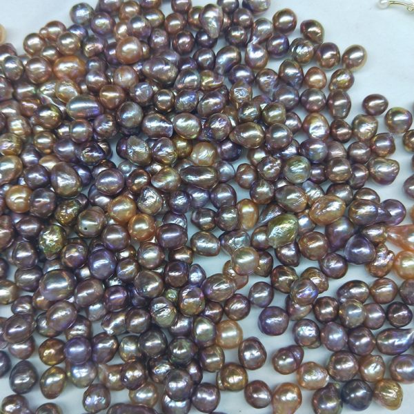 metallic purple edison nucleated loose pearl beads price sell at 10 pcs