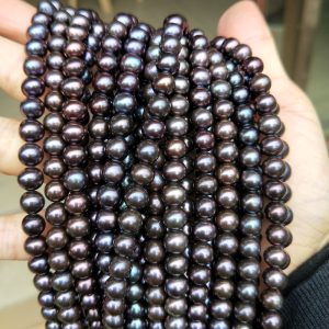 PEACOCK FRESHWATER PEARLS 7mm