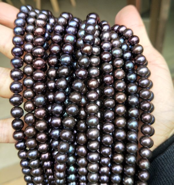 PEACOCK FRESHWATER PEARLS 7mm