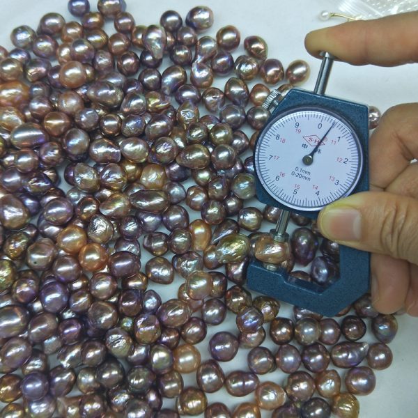 metallic purple edison nucleated loose pearl beads price sell at 10 pcs - Image 4