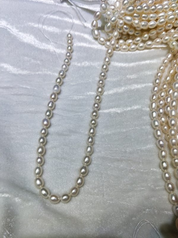 8mm good Grade bright luster High Quality Cultured Freshwater Pearl rice