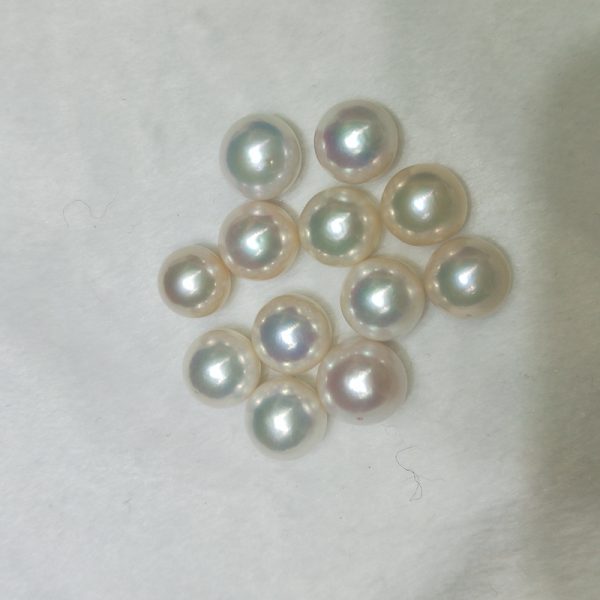 large size 12mm nucleated natural white freshwater edison pearl loose beads - Image 4