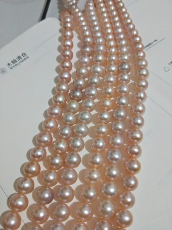 Natural rose Pink Freshwater Pearl Round Beads For DIY Bracelet Necklace Accessorries Beads Gift - Image 5