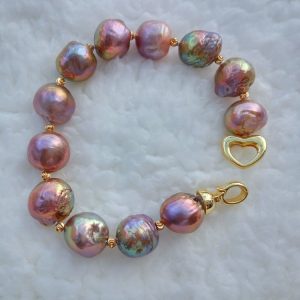 large real pearl bracelets