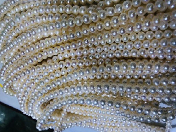 round cultured pearl freshwater 7mm 16 inch for wholesale - Image 3