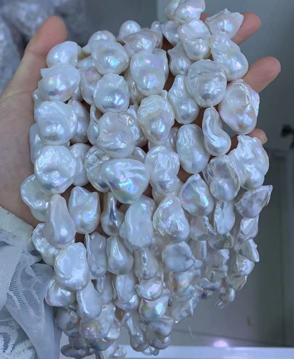 large white baroque pearls