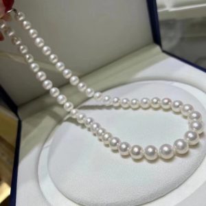 freshwater round pearl necklace