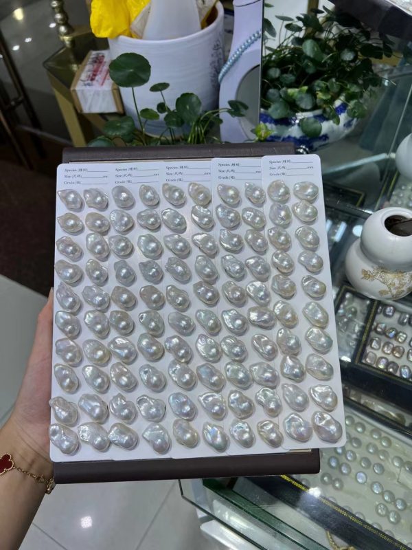 natural white fireball pearl pairs
