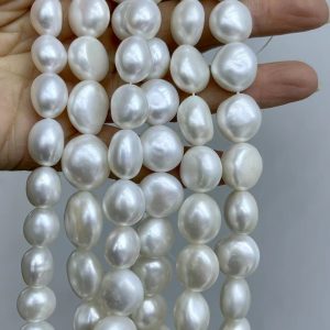 Freshwater White Pearl Baroque Choker Necklace