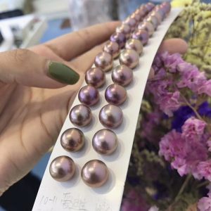 cultured purple pearls round