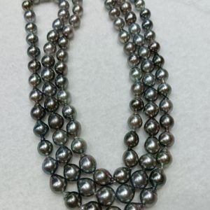 9mm tahiti pearl strands