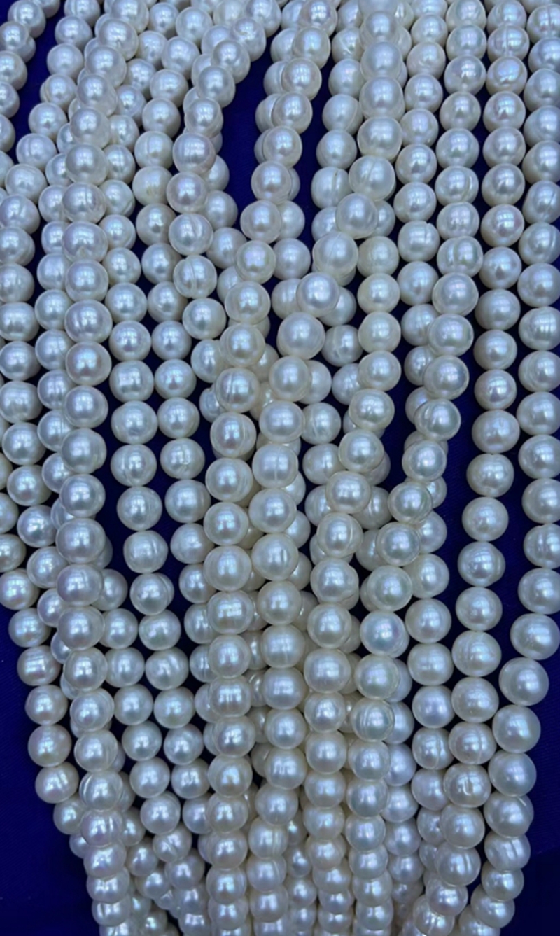 oval freshwater pearls