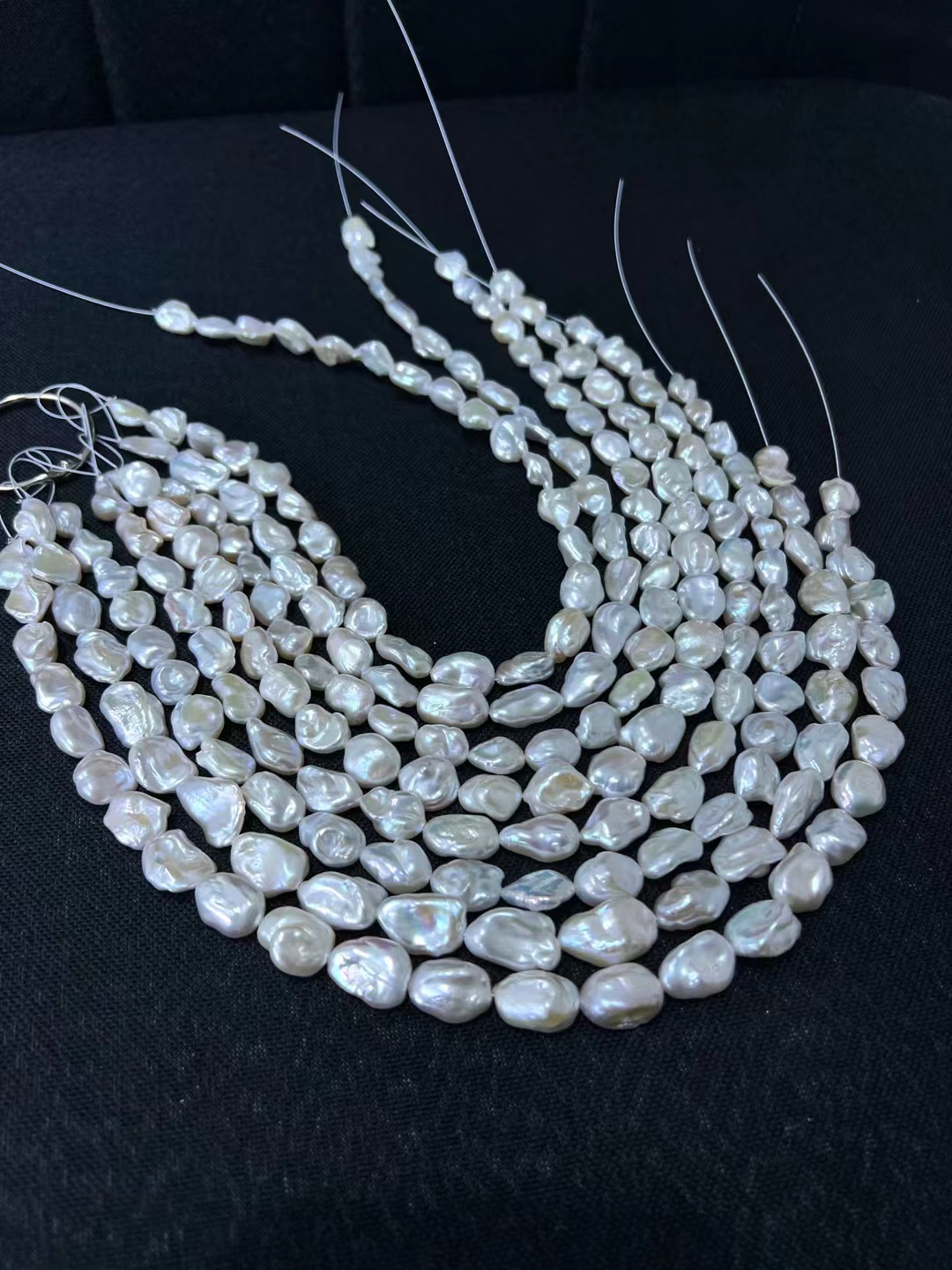 white keshi freshwater pearl necklace