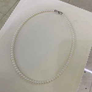 4mm round pearl necklace