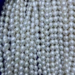 freshwater drop pearl strands