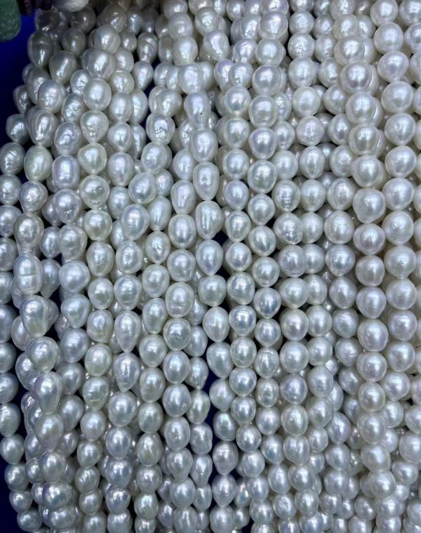freshwater drop pearl strands