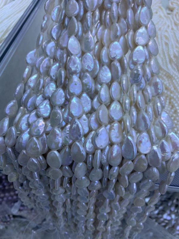 Natural Freshwater Pearl Bead Irregular flat drop Shaped Baroque Charms Bead For Jewelry Making Necklace Bracelet Earrings DIY Accessories - Image 3