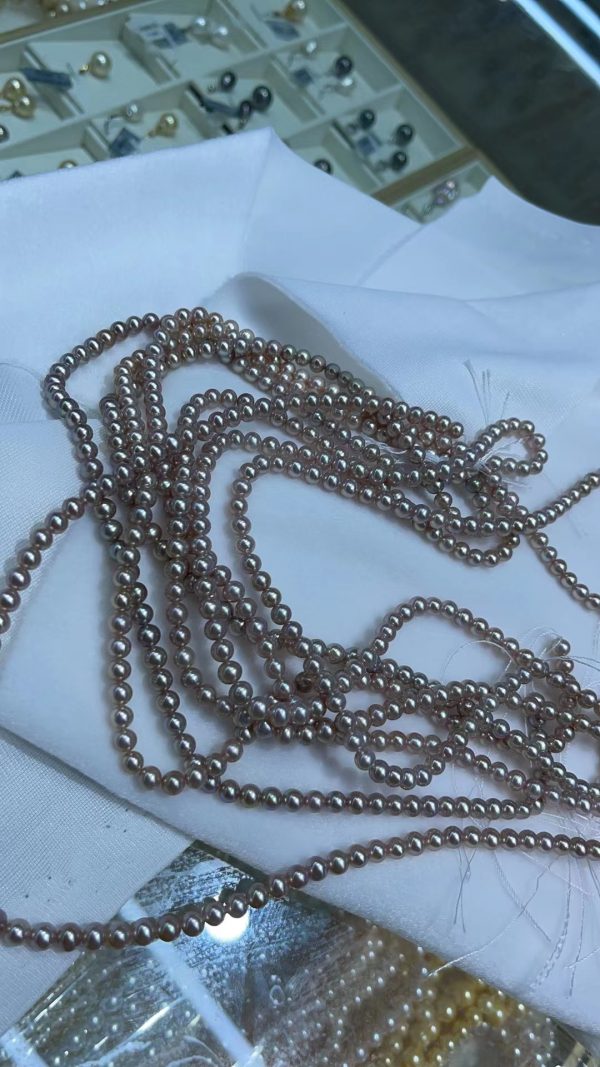 natural pearls purple