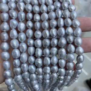 grey freshwater pearl necklace
