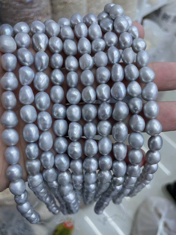 grey freshwater pearl necklace