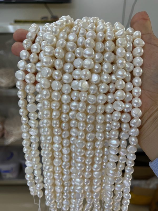 cream white wholesale cultured pearls