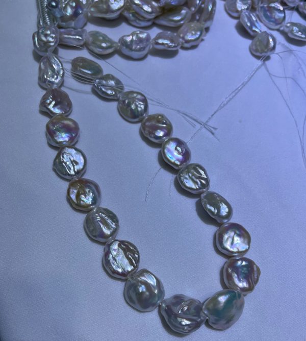 irregular 18mm large baroque pearls for jewelry making wholesale large white baroque pearls 16 inch - Image 5