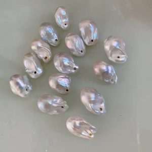 large natural baroque pearls