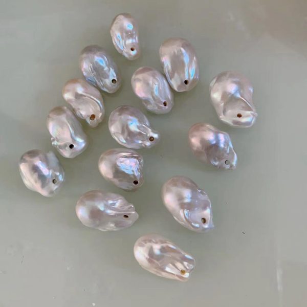 large natural baroque pearls