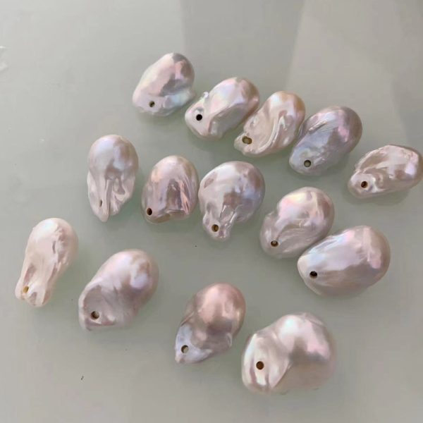 natural white 14x22mm baroque large hole pearls single large baroque pearls - Image 5