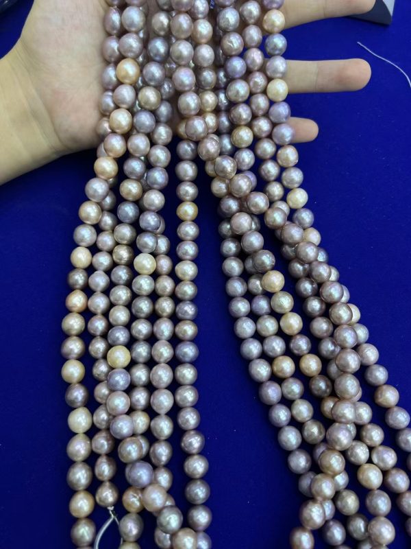 Freshwater Pearl Necklace strands for Women - Pearl Strand Loose | Multi-Color  Pearl Necklace with Genuine Cultured Pearls, 10-12mm colorful pearl beads for jewelry making - Image 4