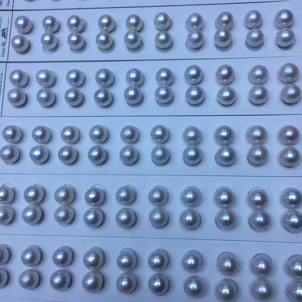 10.0-11.0mm Round White Edison Pearl for Matching Pairs wholesale - Image 3