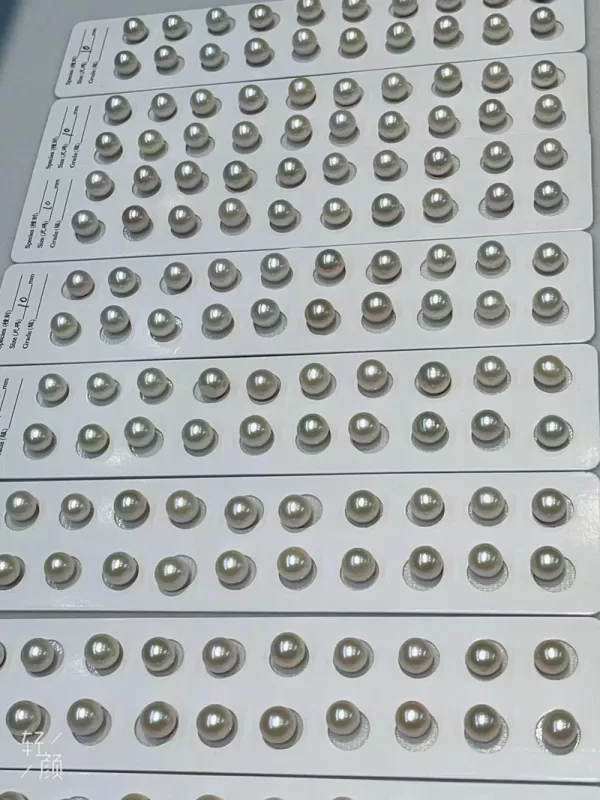 10mm white nucleated pearls